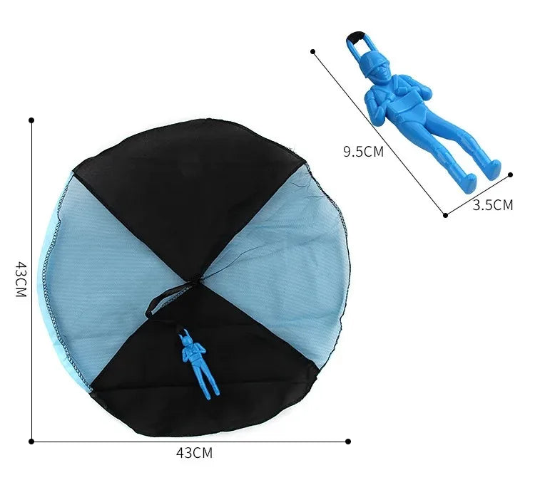 Hand Throwing Parachute Toy Outdoor Flying Parachute Men with Mini Soldier Toys Boys and Girls Children Gifts Flying Parachute