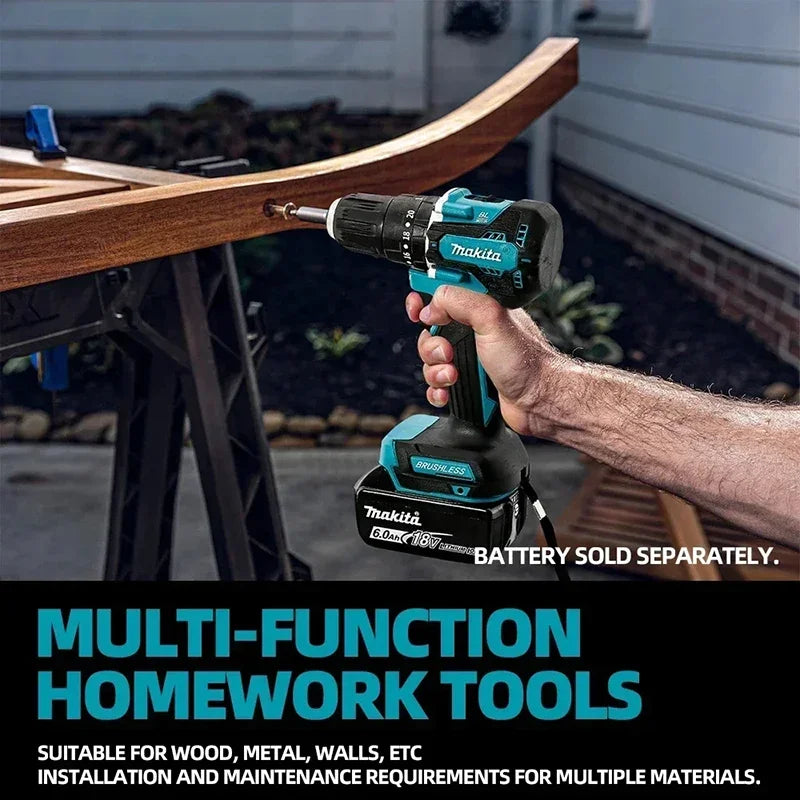 Makita DDF487 Brushless Lithium Electric Driver Electromechanical Drill Screwdriver Makita 18V Battery