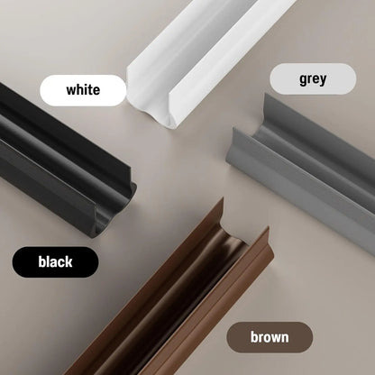 1 Pcs Door Draft Stopper, 93cm Long PVC with Double Chambers, Soundproof & Weather Seal for Gaps 0.2-1.5cm, 4 Colors
