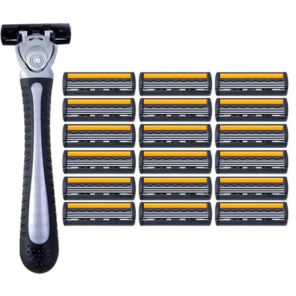 Premium Stainless Steel Safety Razor with Replaceable Blades - Smooth and Comfortable Shave for Men and Women