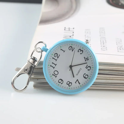 Quartz Pocket Watch Keychain Pendant Chest Watch