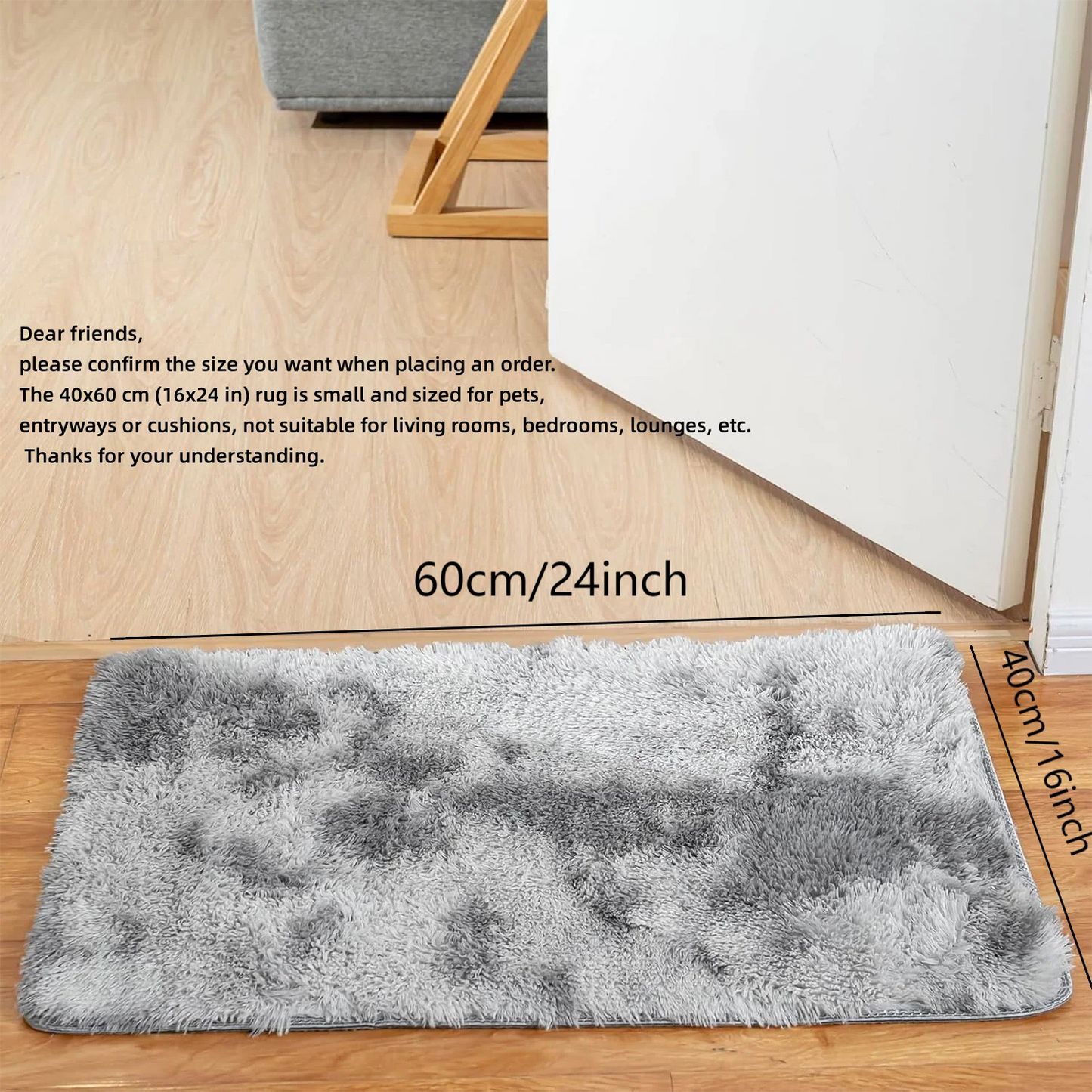 VIKAMA Tie-Dye Plush Carpet Living Room Decoration Soft Fluffy Home Mat 
Non-Slip Blanket