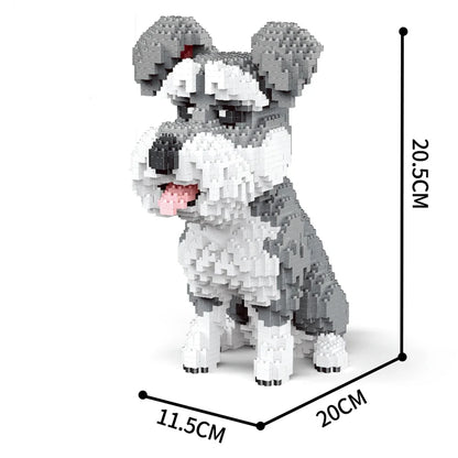 KNEW BUILT Dachshund Dogs Model Micro Mini Building Blocks: