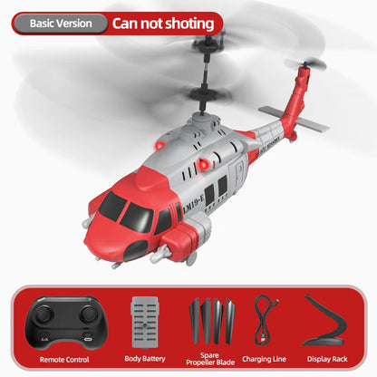 2026 New LM19-E Black Hawk 3.5-way helicopter with projectile, fixed altitude, 3-speed, high-low speed, children's Aldult RC
