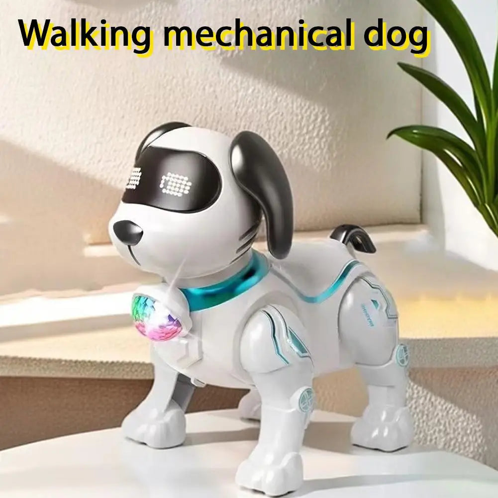 1Piece Intelligent Music Robot Dog Programmable Smart Walking Dancing Kids Birthday Gift for Kids Boys Girls