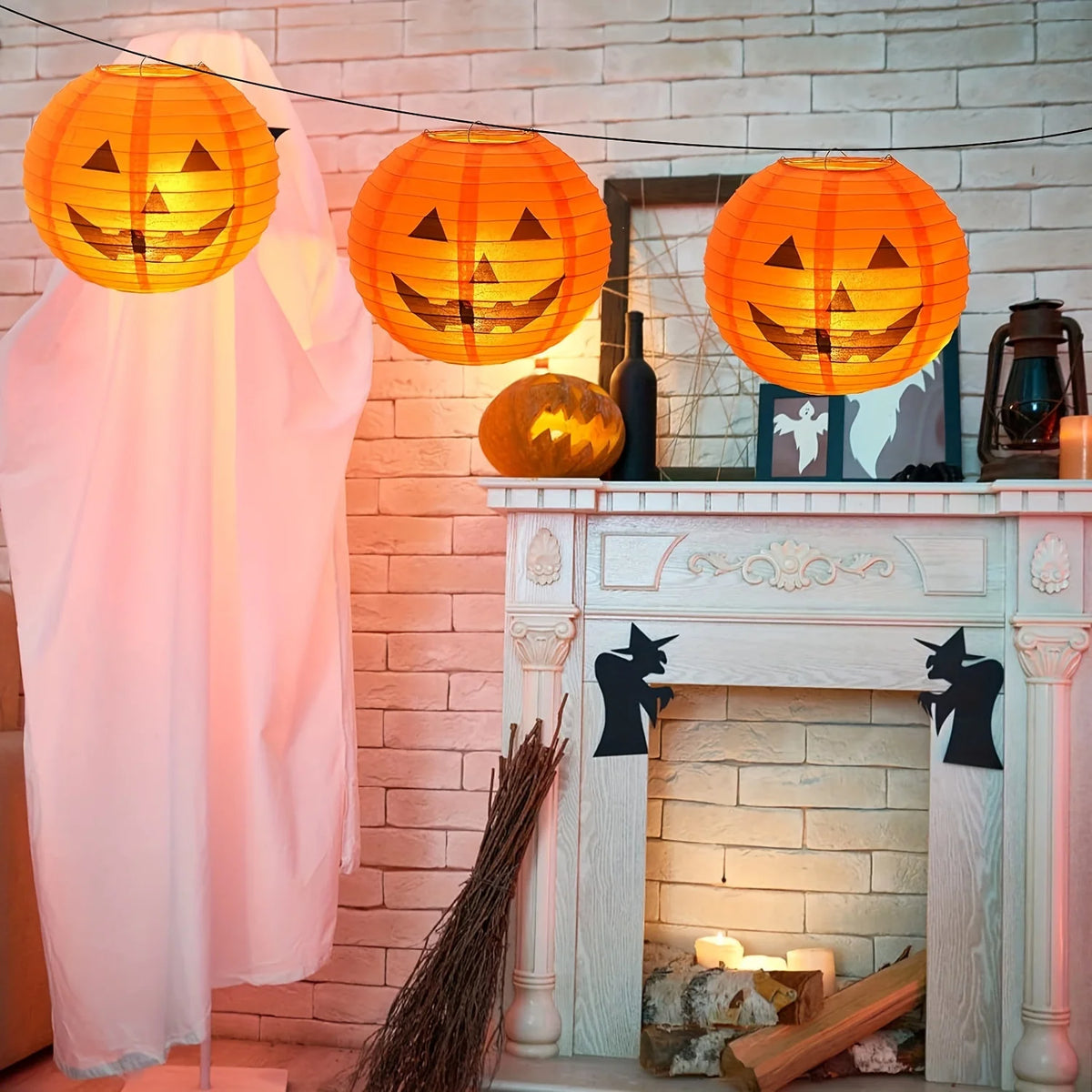 2pcs Halloween Pumpkin Lanterns for Halloween Decoration