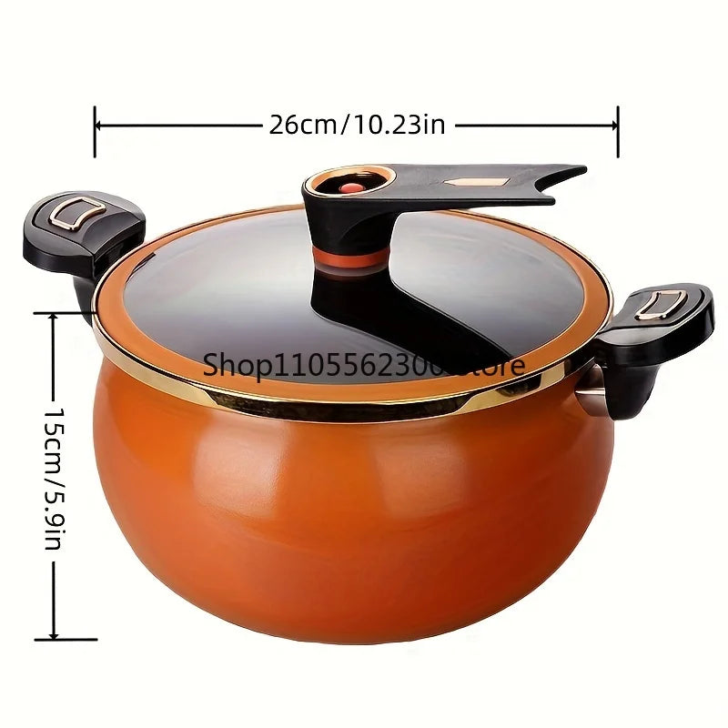 Home Use Multi-Functional Large Capacity 1.85 Gallon 10.24 Inch Non-Stick Pot Suitable for Induction Cooker And Gas Stove