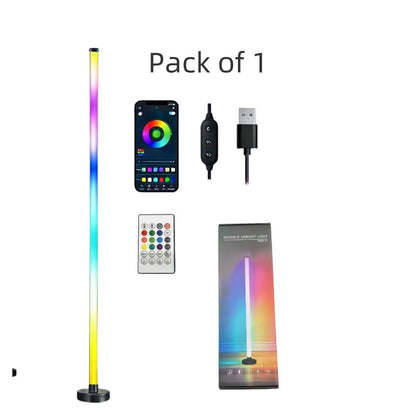 Floor Lamp DC 5V RGB Dream Color with Music Sync Modern 16 Million Color Changing Standing Mood Light For Bedroom Living Room
