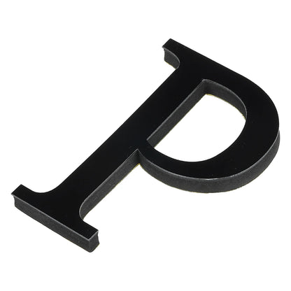 10cm 26 Letters 3D Mirror Acrylic Wall Art Sticker Black Self-Adhesive
