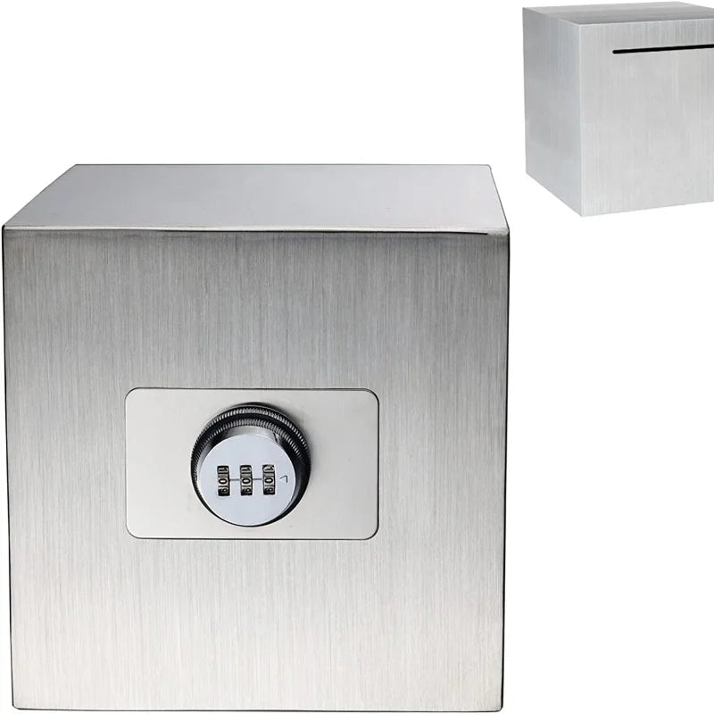 Adult Piggy Bank Reusable Password Piggy Bank Stainless Steel Piggy Bank Helps Save Money