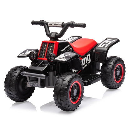 6V Kids Ride-on ATV, Rechargeable Battery-Powered Toy Car with Forward/Reverse, 1.5 MPH, 55 Lbs Weight Capacity, for Ages 3 +