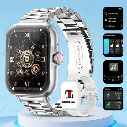1.83'' Smart Watch with Message Answer Call Sleep Monitoring Sports Pedometer For iPhone Android