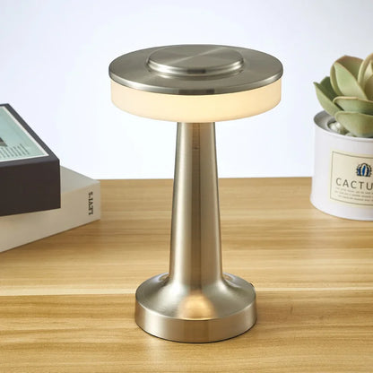 UFO Table Lamp Metal Touch Decor for Bar Coffee Table Restaurant Decoration Light Desk LED Rechargeable Night Lights Bedroom