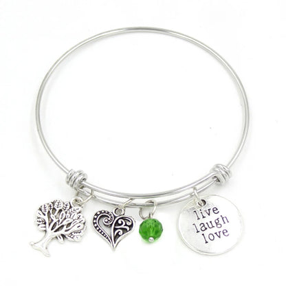 Inspiration Bracelet Stainless Steel Bangle Alloy never give up Hope Faith Believe Charm Bracelet Bangles For Women Gift Pulsera