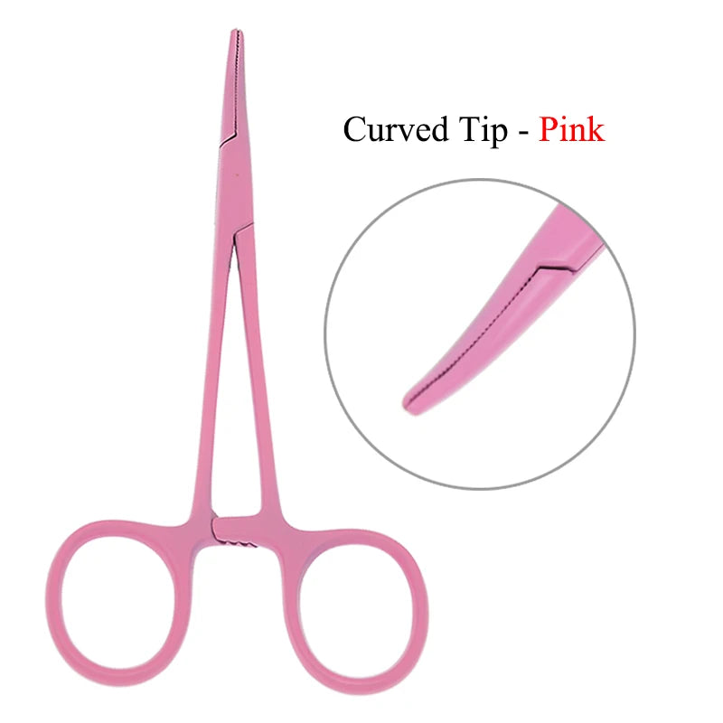 12.5cm New Animals Straight Curved Trauma Shears  Hemostat Forceps