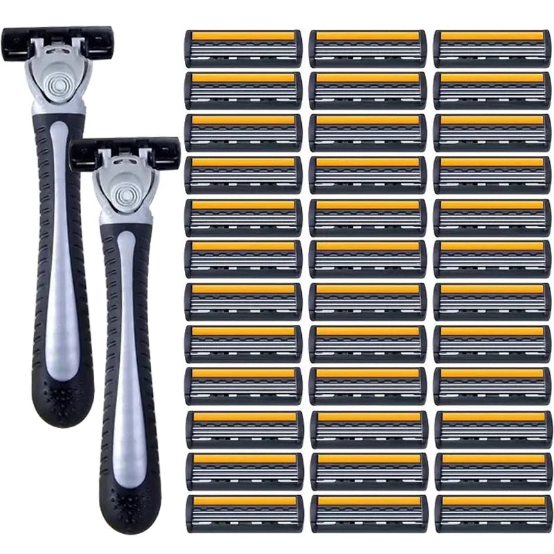 Premium Stainless Steel Safety Razor with Replaceable Blades - Smooth and Comfortable Shave for Men and Women