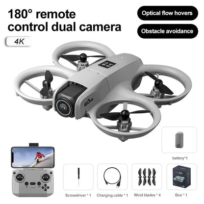 GT3 Mini Drone 8K Profesional HD Camera Obstacle Avoidance FPV Quadcopter With 180° Adjustable Camera RC Dron For Children Toys