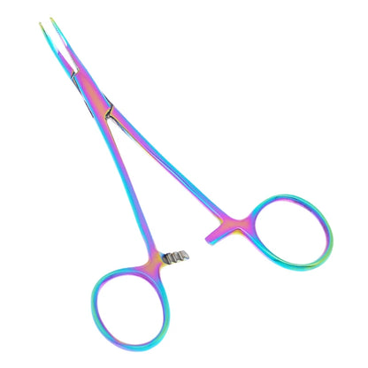 12.5cm New Animals Straight Curved Trauma Shears  Hemostat Forceps