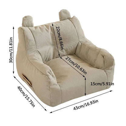 Multicolor Small Sofa Chair 43*40*30cm Fabric Art Children's Sofa High Elastic Foam Sponge Skin Friendly Baby Reading Lazy Sofa