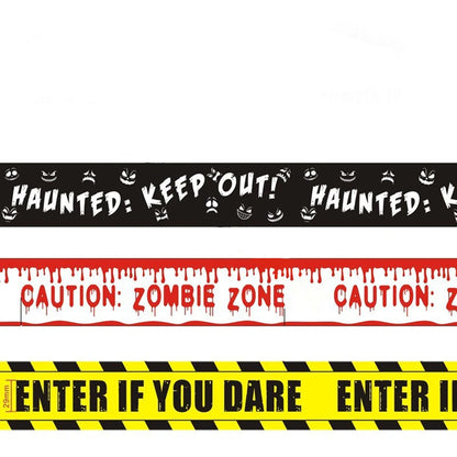 Halloween Party Decoration Warning Tape Scary Caution Tape Roll