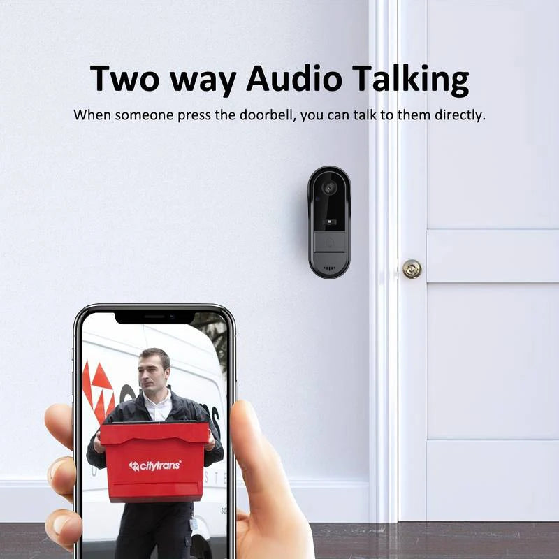 Tuya WiFi Wireless Video Doorbell Camera HD Video Intercom Smart Home Security Protection Night Vision