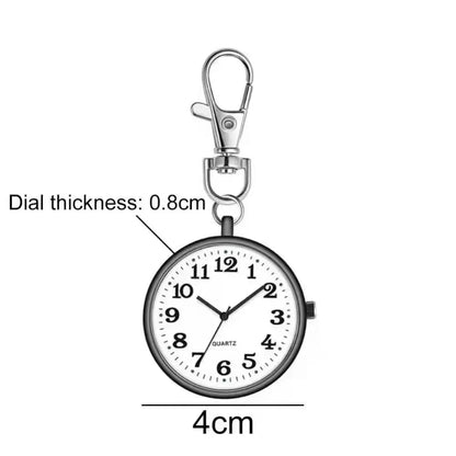 Quartz Pocket Watch Keychain Pendant Chest Watch