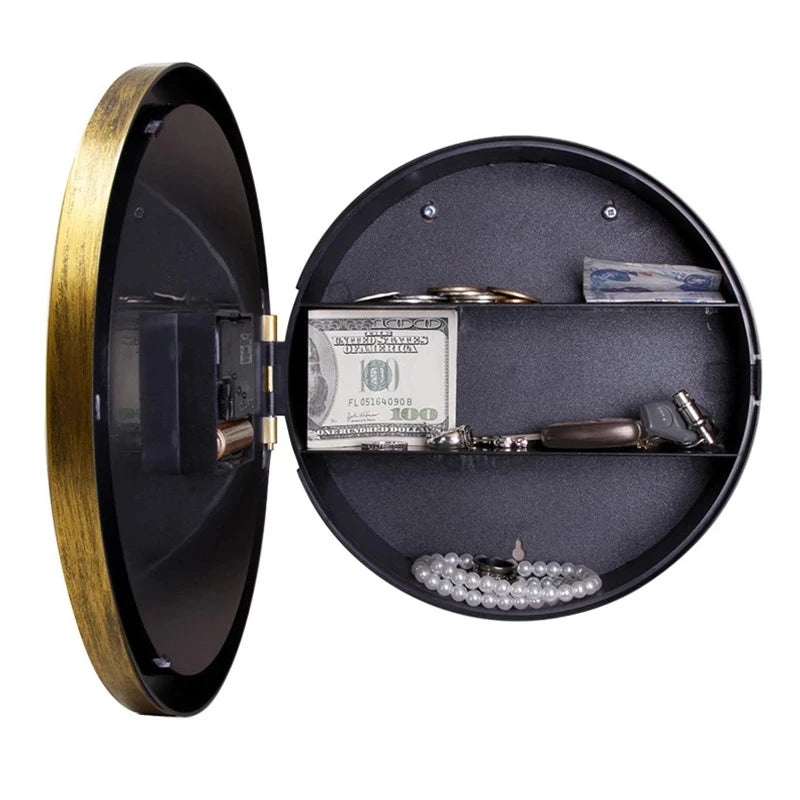 Hidden Safe Large Wall Clock Safety Box Secret Secuirty Box Money Jewellery Stuff Storage home office Cash Safes