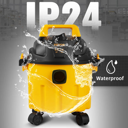 SucceBuy Wet Dry Vac 2.6 Gallon 2.5 Peak HP 3 in 1 Portable Shop Vacuum with Blowing Function  Attachment