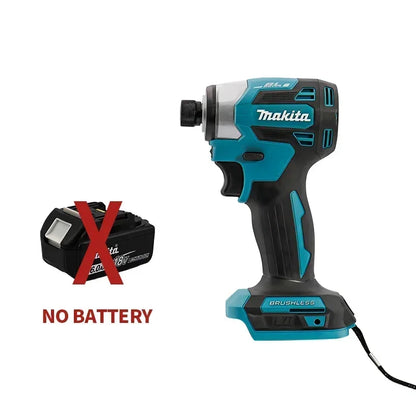 2025 Makita DTD173 bule 18v Brushless Lithium-ion Impact Driver Power Tool Multifunctional Tool, Drill Bit
