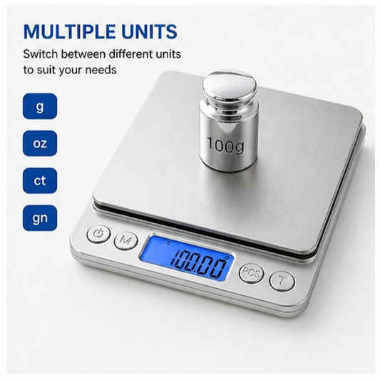 1 PC High Precision Digital Kitchen Scale Electronic Food Coffee Weighing Tool Accurate Measuring Scale for Baking Cooking Use