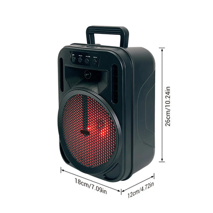 6.5" Portable Bluetooth Speaker Subwoofer Heavy Bass Sound System Party Led Light DJ karaoke Outdoor RechargeableSpeaker
