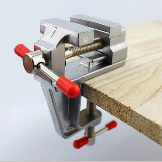 Mini Bench Vise Muliti-Functional 3.5&quot Aluminum Miniature  Hobby Clamp On Table Flat Pliers Tool Vice