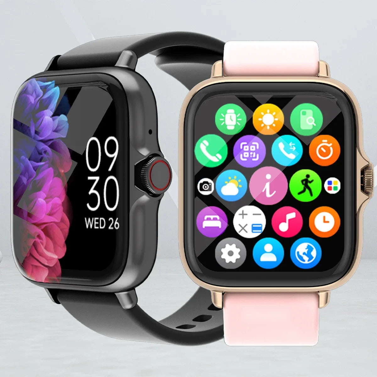 1.83'' Smart Watch with Message Answer Call Sleep Monitoring Sports Pedometer For iPhone Android