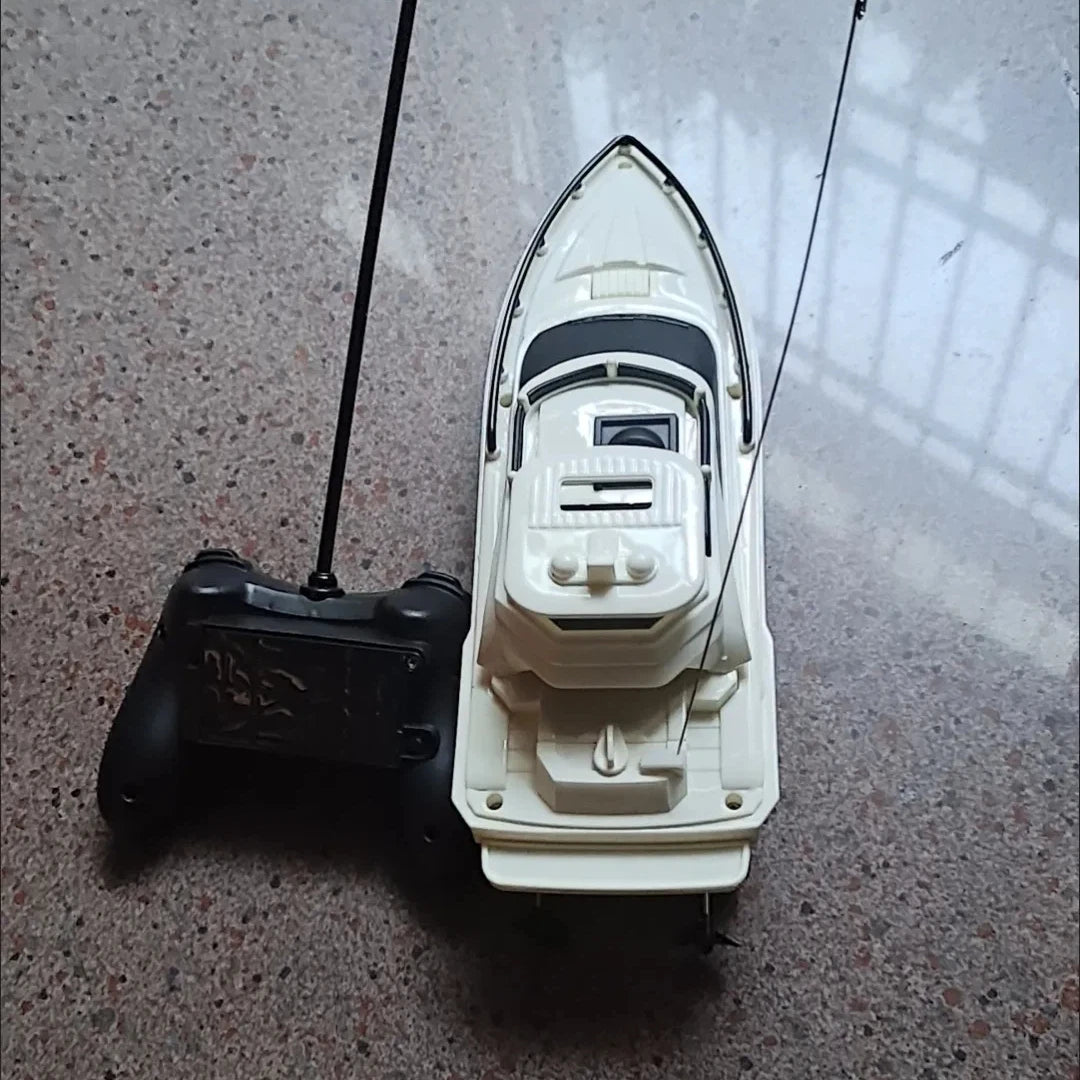 4 Channel Remote Control Boat Electric Racing Yacht Summer Water Play Plastic Toy For Kids Outdoor Pool Lake Entertainment Gifts