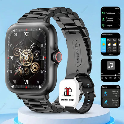 1.83'' Smart Watch with Message Answer Call Sleep Monitoring Sports Pedometer For iPhone Android