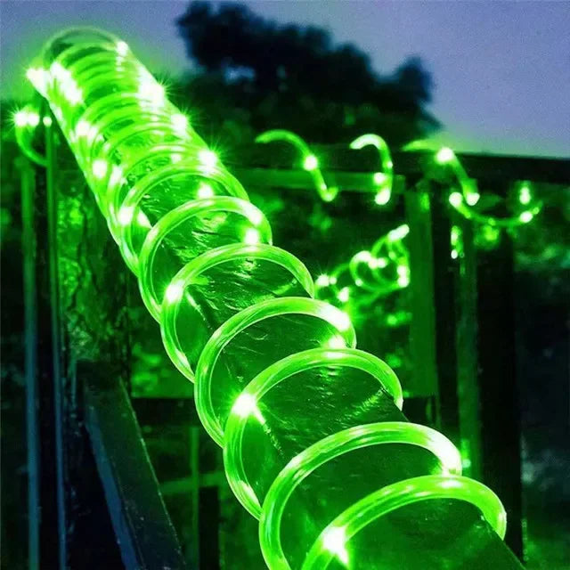 Holiday Outdoor Solar Tube Rope Led Light Garden Decoration
