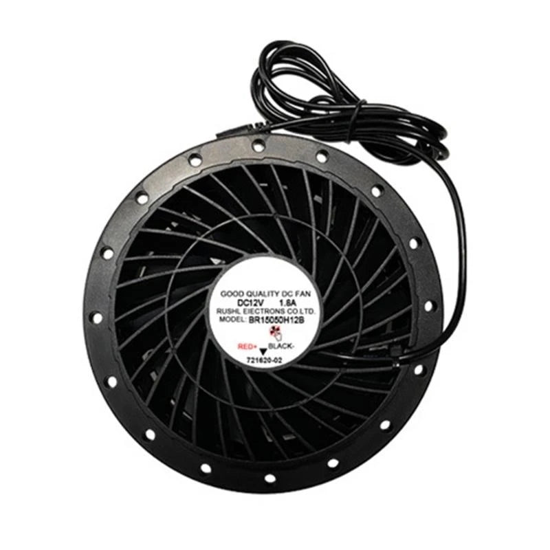 12V Quiet Inline Pipe Ventilation Exhaust Fan For Heating Cooling In Home Garden