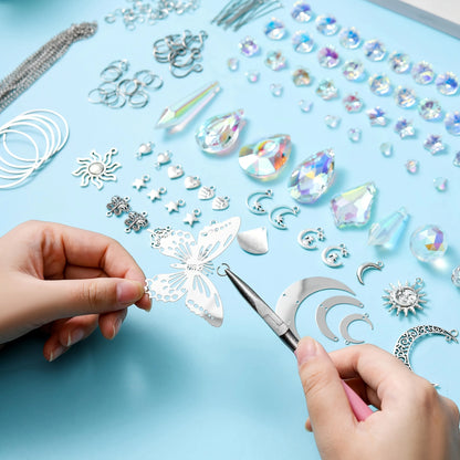 420PCS Sun Catcher Arts and Crafts for Adults Crystal Suncatcher Crafts Kit for Adults Suncatchers