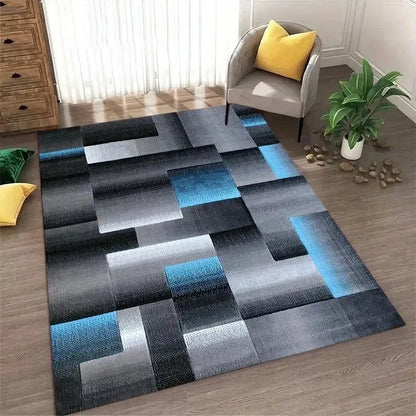 Nordic Area Rug, Abstract Non-Slip Washable Geometric Carpet,Living Room Bedroom Apartment Office Home