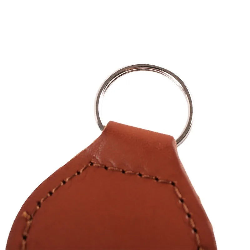 1 Pc High Quality Leather Guitarra Plectrum Case Bag Guitar Pick Holder  Keychain  Storage Box