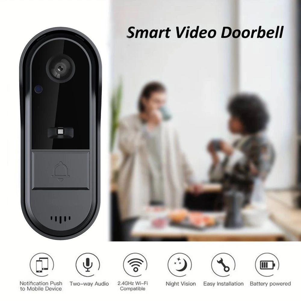 Tuya WiFi Wireless Video Doorbell Camera HD Video Intercom e Security Protection Night Vision