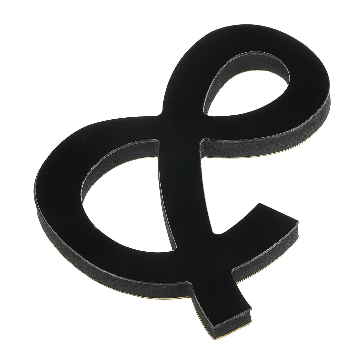 10cm 26 Letters 3D Mirror Acrylic Wall Art Sticker Black Self-Adhesive