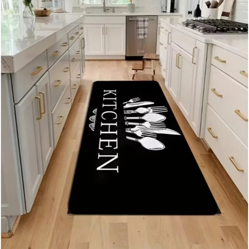 Soft Kitchen Carpet Soft Floor Mat Running Carpet Living Room Bedroom Carpet Kitchen Corridor Bathroom Washing Machine Carpet