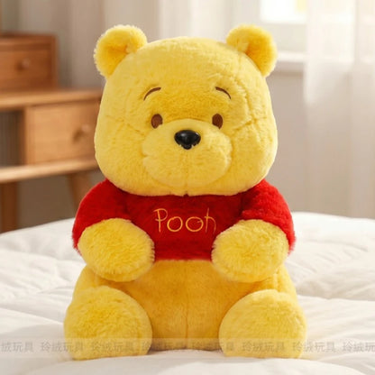 Cartoon Cute Breathing Winnie The Pooh Light-up Plush Toy Soothing Music Sleeping Companion Doll Toy Children's Companion Gift