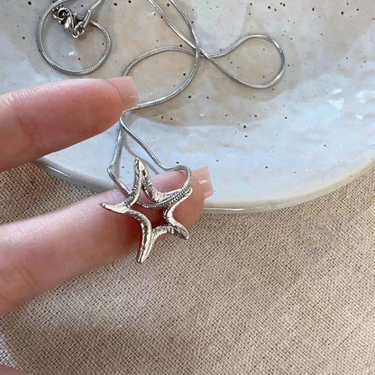 GUFTM Moon Star Pendant Galaxy Necklace For Women