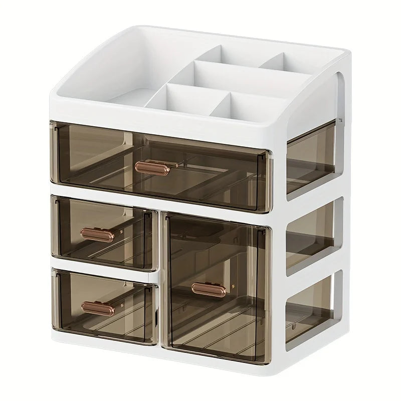 Cosmetics Storage Box  Large Capacity Dust-proof Skincare Product Display Rack,