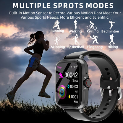 1.83'' Smart Watch with Message Answer Call Sleep Monitoring Sports Pedometer For iPhone Android