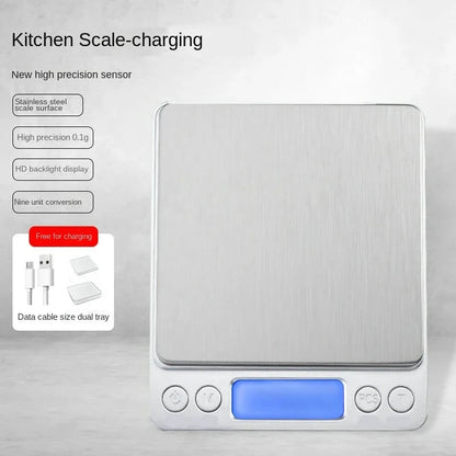 1 PC High Precision Digital Kitchen Scale Electronic Food Coffee Weighing Tool Accurate Measuring Scale for Baking Cooking Use