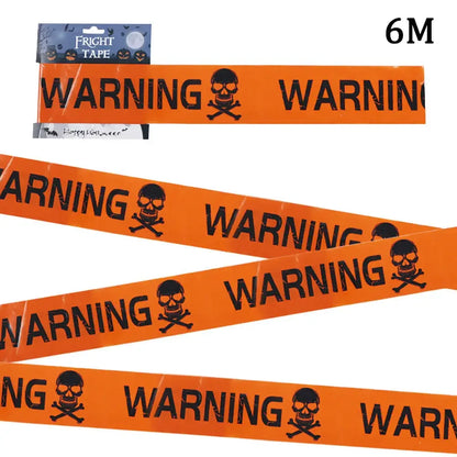 Halloween Party Decoration Warning Tape Scary Caution Tape Roll