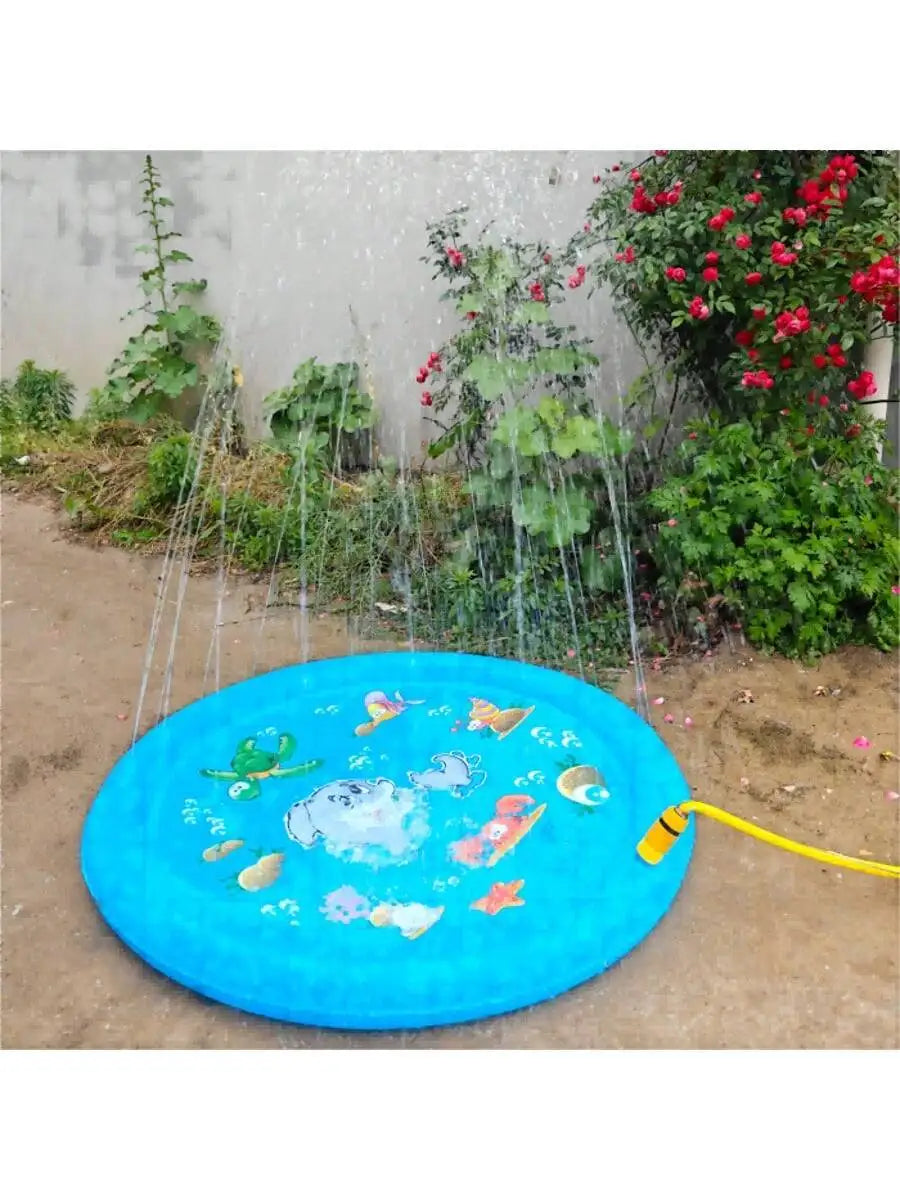 Summer Outdoor Water Play Toy Dolphin Spray Mat Circular Spray Mat